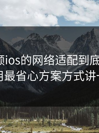 蘑菇视频ios的网络适配到底怎么搞？我用最省心方案方式讲一遍