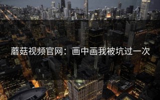 蘑菇视频官网：画中画我被坑过一次