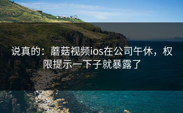 说真的：蘑菇视频ios在公司午休，权限提示一下子就暴露了-第1张图片-蘑菇影视在线观看 - 免费高清影视天堂